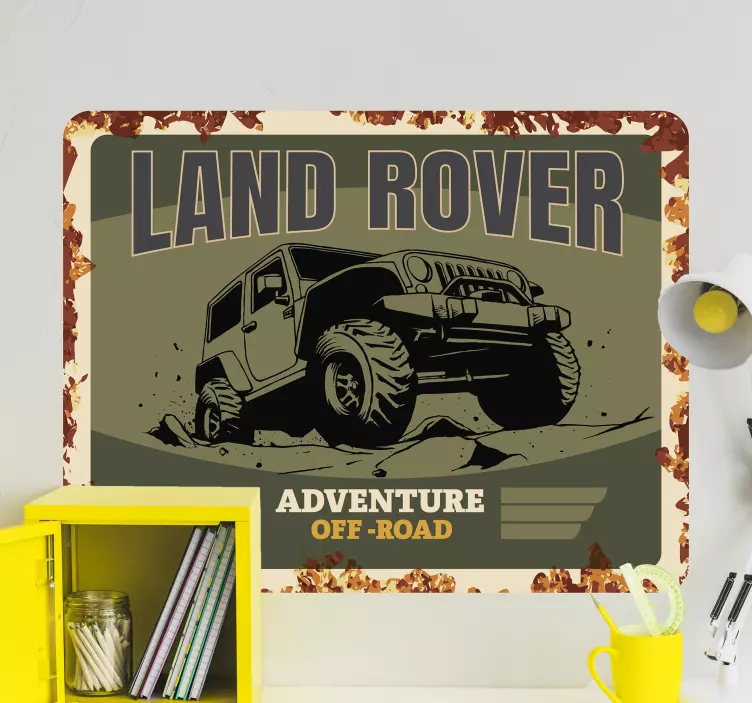 Sticker mural Land rover - TenStickers