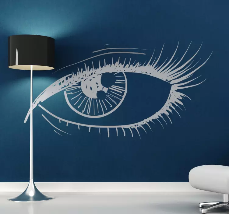 Autocollant mural oeil femme - TenStickers