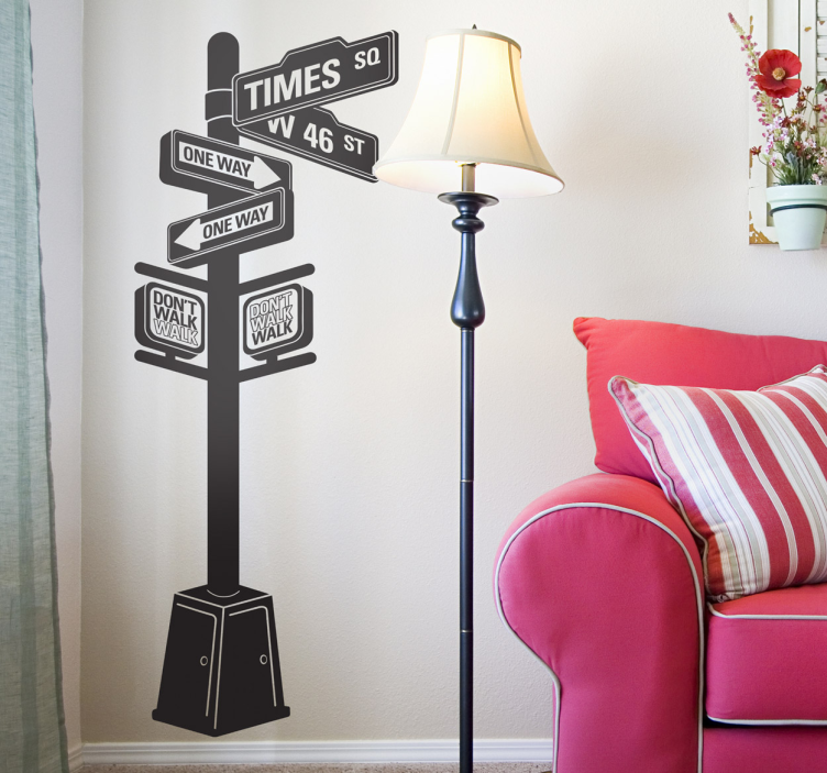 Autocollant mural panneau NYC - TenStickers