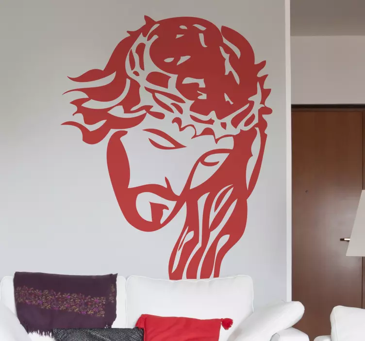 Autocollant mural portrait Christ - TenStickers