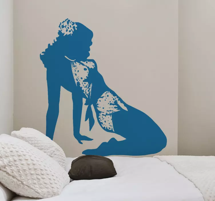 Autocollant mural silhouette pinup - TenStickers