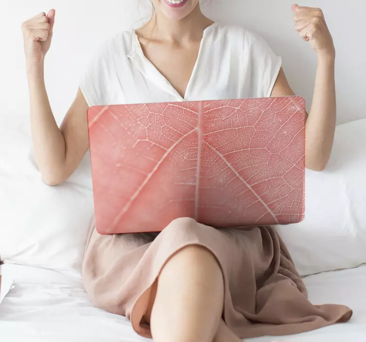 Autocollant Ordinateur Texture Corail - TenStickers