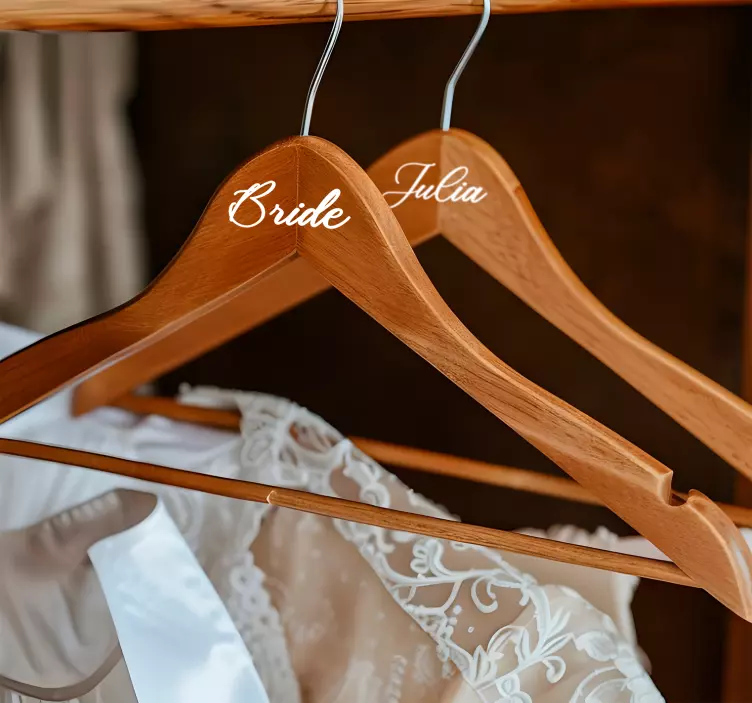 Sticker personnalisé cintre de mariage - TenStickers