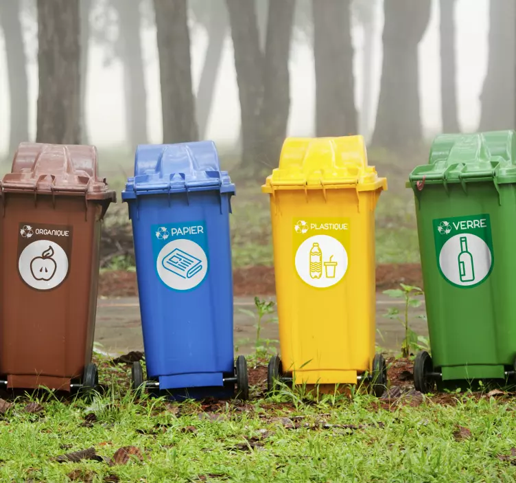 Autocollant Pictogramme Icônes Recyclage - TenStickers