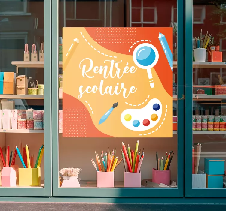 Sticker soldes retour à l'école! - TenStickers