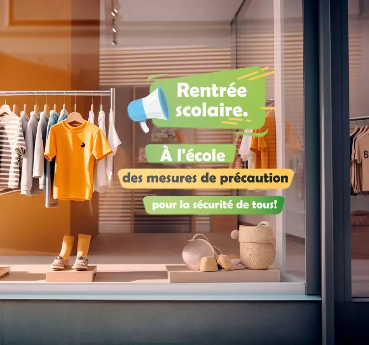 Sticker soldes revenir à l'écoleIl est temps de retourner à l'éco - TenStickers