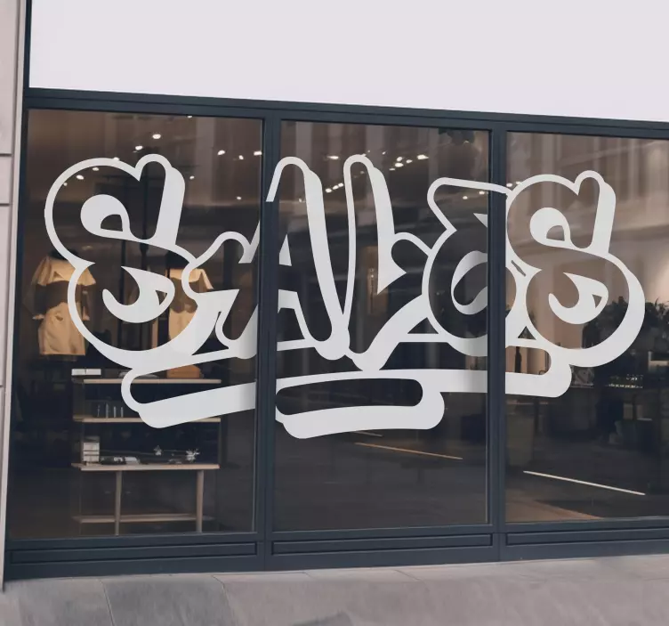 Sticker soldes style de graffiti - TenStickers