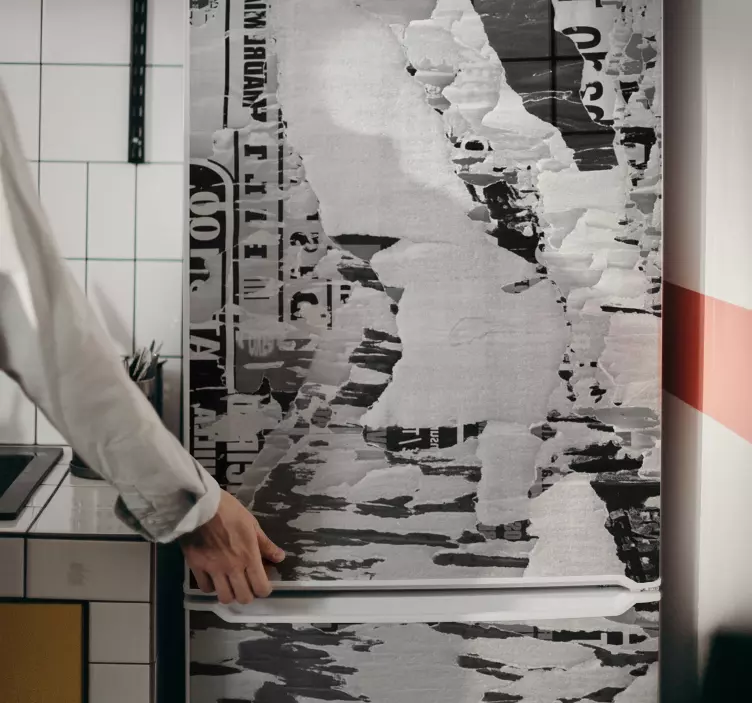 Sticker texture enveloppe de réfrigérateur abstraite - TenStickers