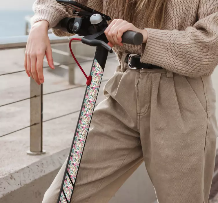 Autocollant pour trottinette patinette SplashPatinette Splash - TenStickers