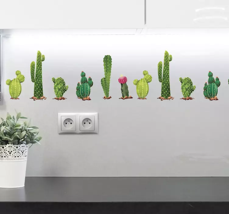 Frise adhésive cactus - TenStickers