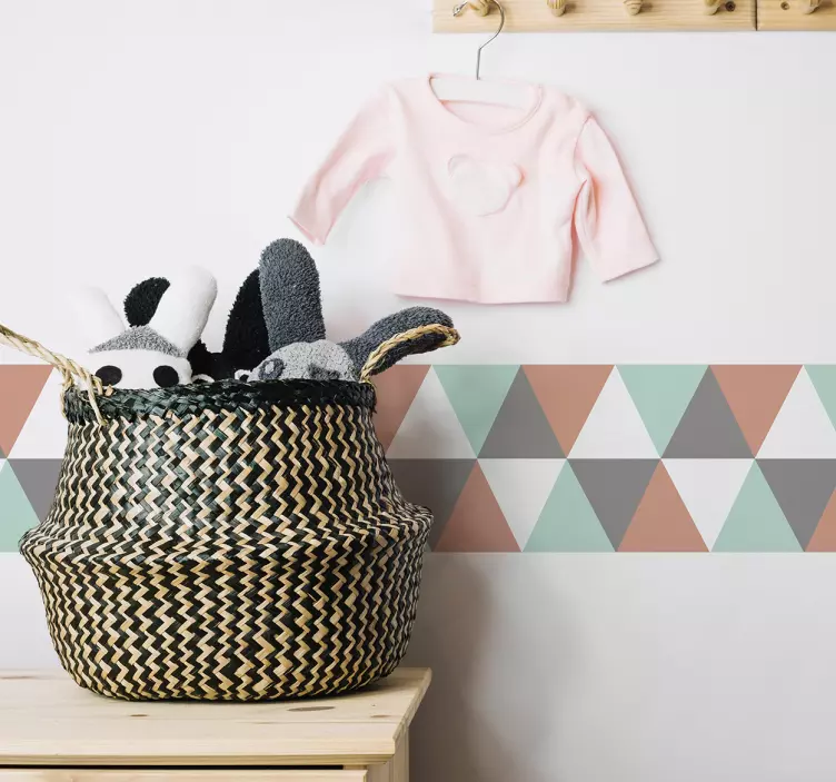 Sticker Frise Triangles - TenStickers