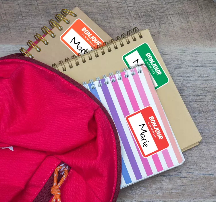 Kit autocollants étiquettes nominatives - TenStickers