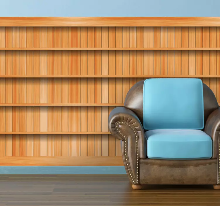 Revêtement adhésif étagères bois - TenStickers