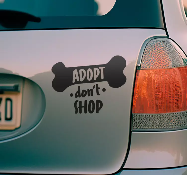 Autocollant animal de compagnie adoptez, ne magasinez pas - TenStickers