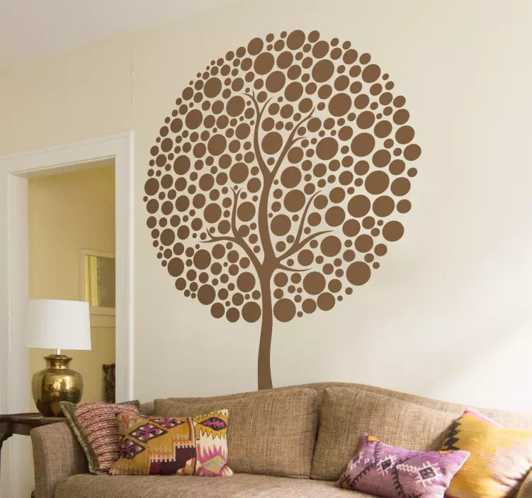Sticker arbre cercles - TenStickers