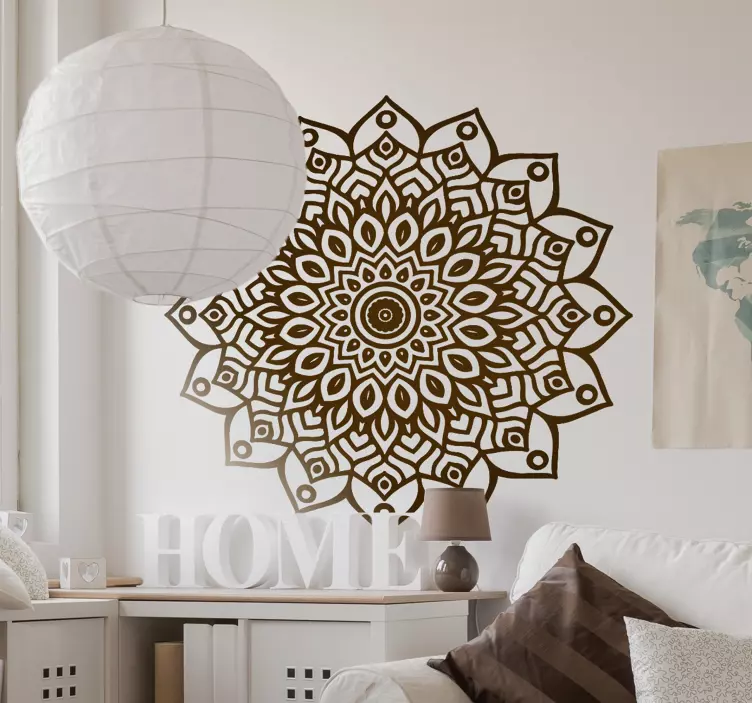 sticker art oriental mandala - TenStickers
