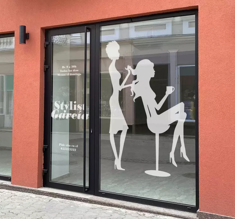 Sticker au salon de coiffure - TenStickers