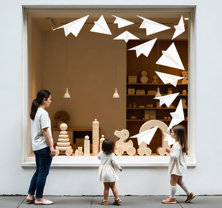 Sticker autres évènements avions en papier - TenStickers