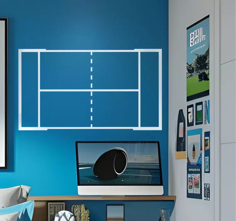 Autocollant autres sports terrain de paddle - TenStickers