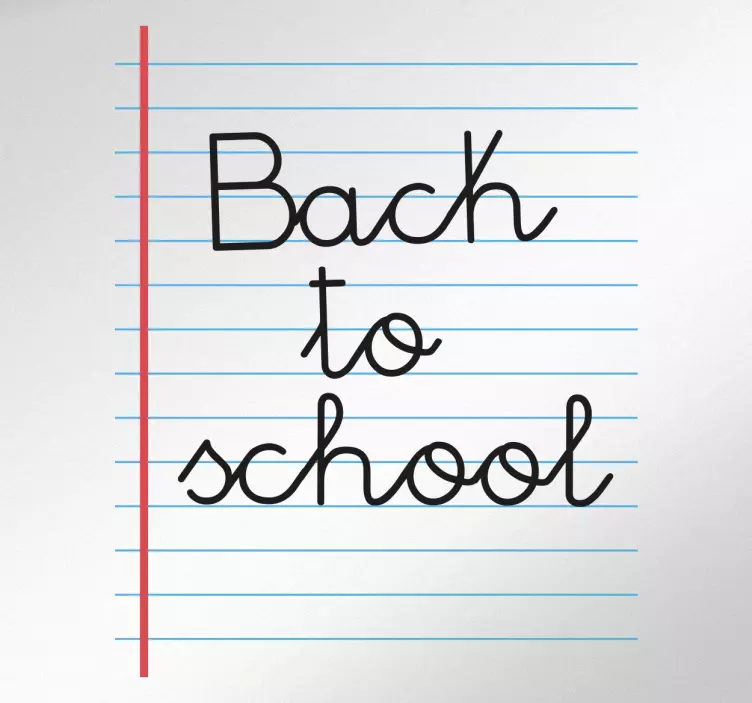 Sticker back to school bloc note - TenStickers