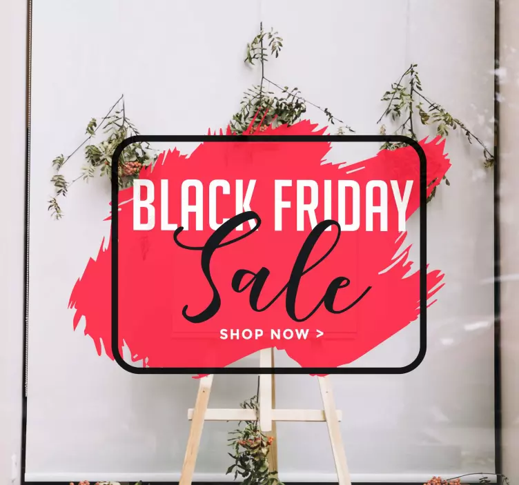 Sticker black friday panneau de promotion des ventes - TenStickers