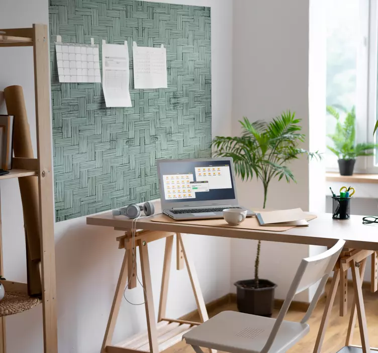 Sticker bureau surface texturée tissée - TenStickers