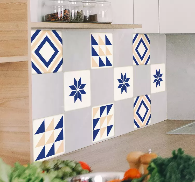 Sticker carrelage décoratif - TenStickers