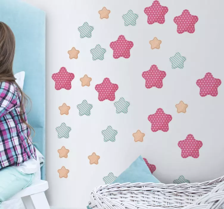 Sticker Chambre Enfant Motif d'Étoiles - TenStickers