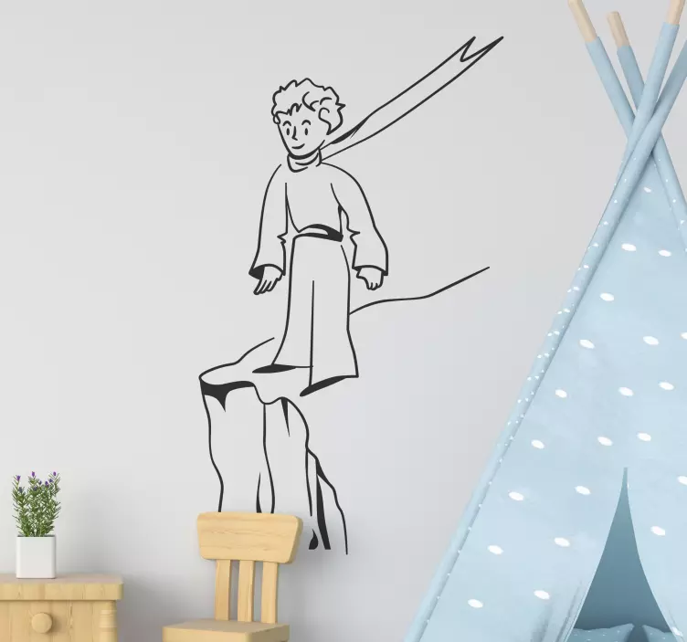 Sticker Chambre Enfant Petit Prince Précipice - TenStickers
