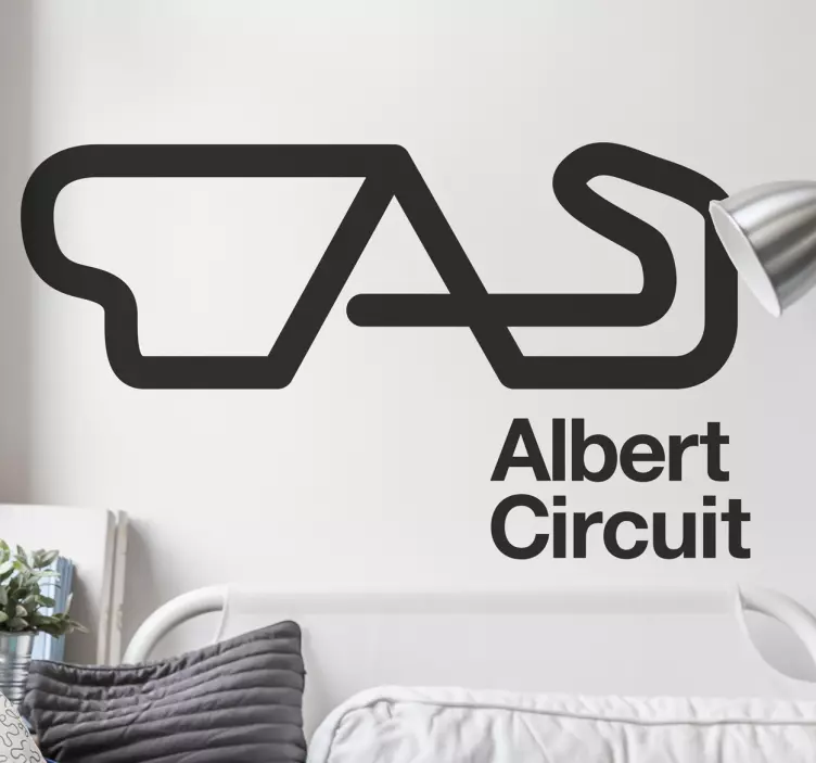 Sticker circuit moto personnalisable - TenStickers
