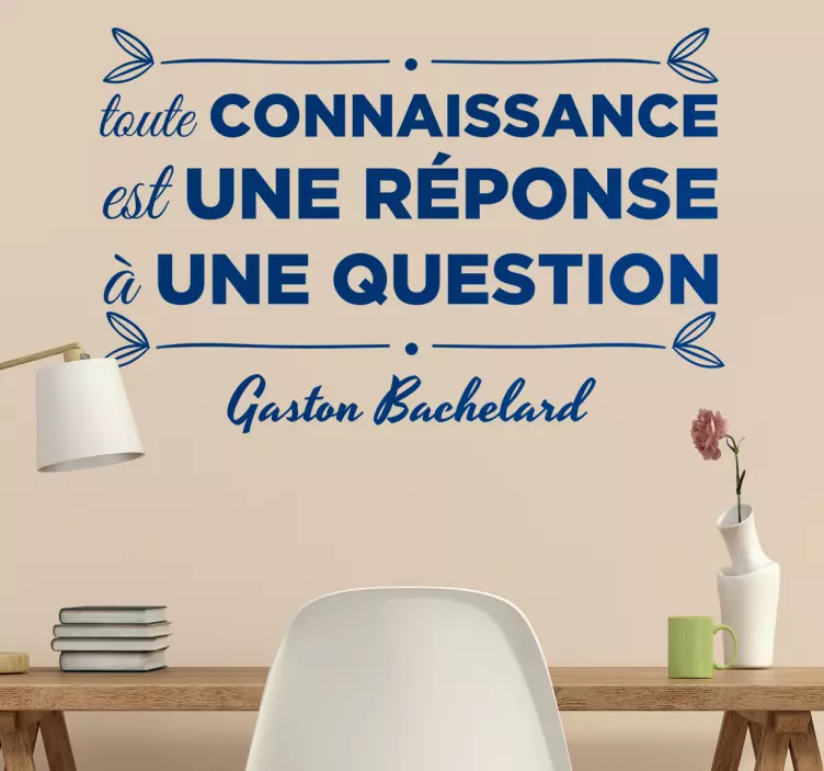 Sticker citation Bachelard - TenStickers