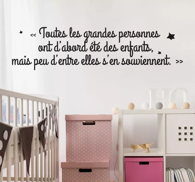 Sticker citation Saint-Exupéry - TenStickers