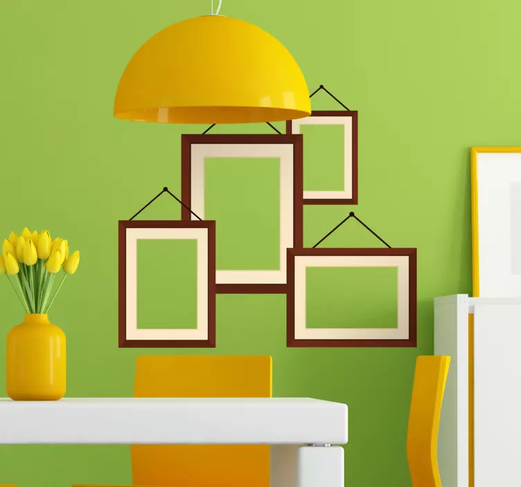 Sticker collection cadres photos mur - TenStickers