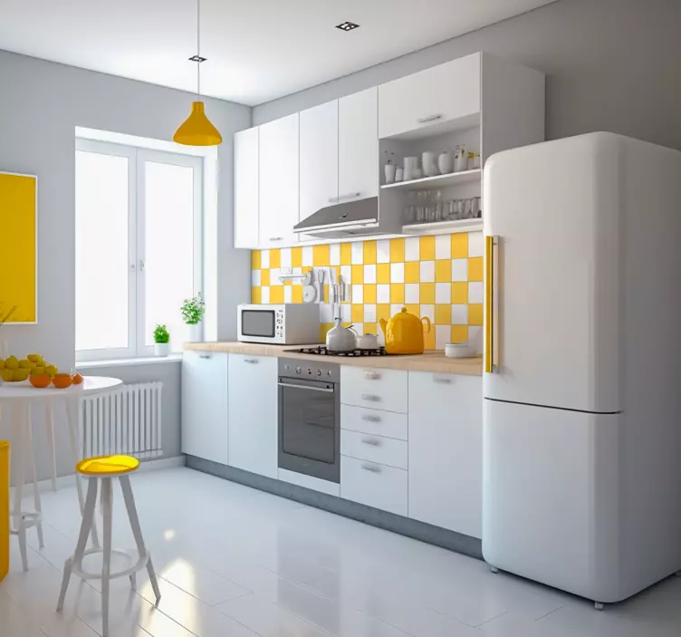 Autocollant couleurs unies tuiles monocoloreTuiles monochromes - TenStickers