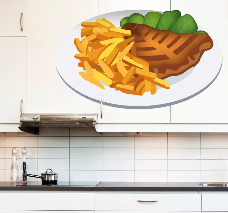 Sticker cuisine steak frites - TenStickers