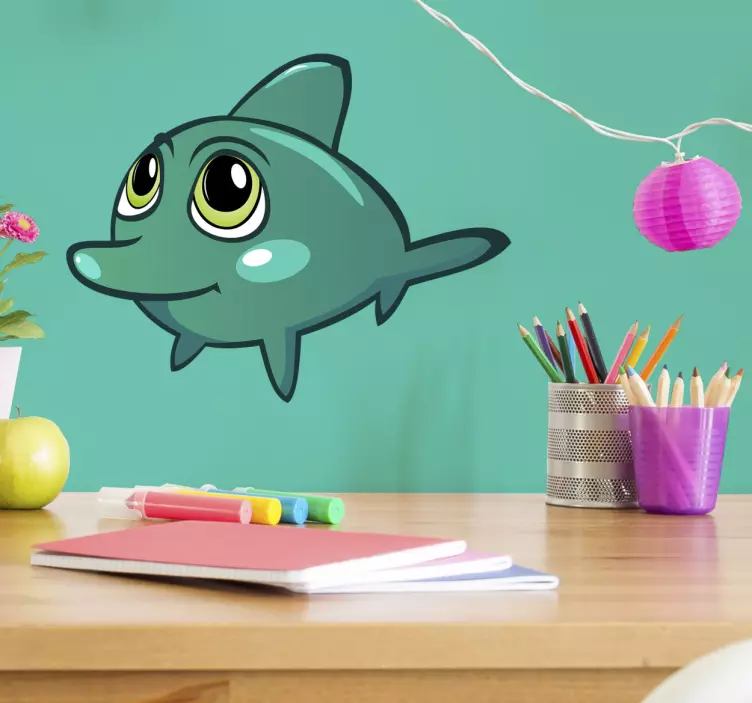 sticker dauphin pour enfant - TenStickers