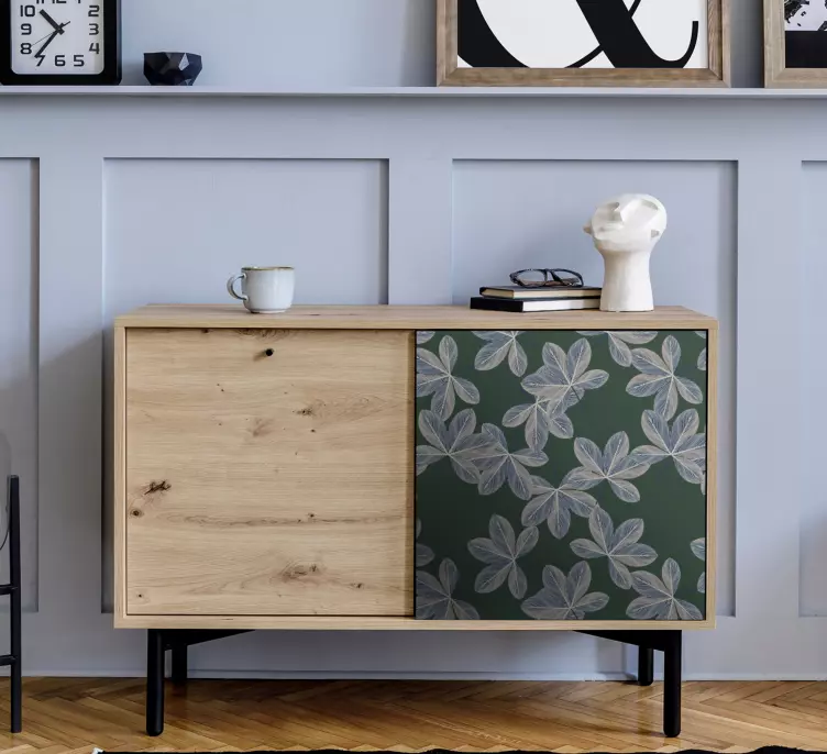 Sticker déco Élément de feuille botanique - TenStickers