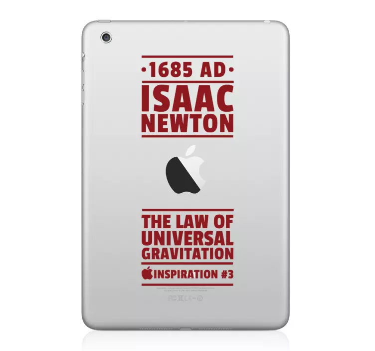 Sticker décoratif pour iPad Isaac Newton - TenStickers