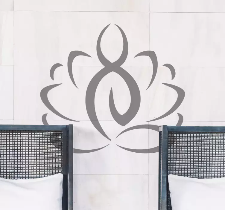 Sticker décoratif style yoga - TenStickers