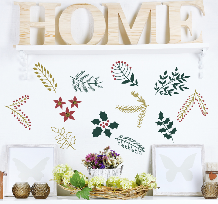 Sticker décorations de noël coloré - TenStickers