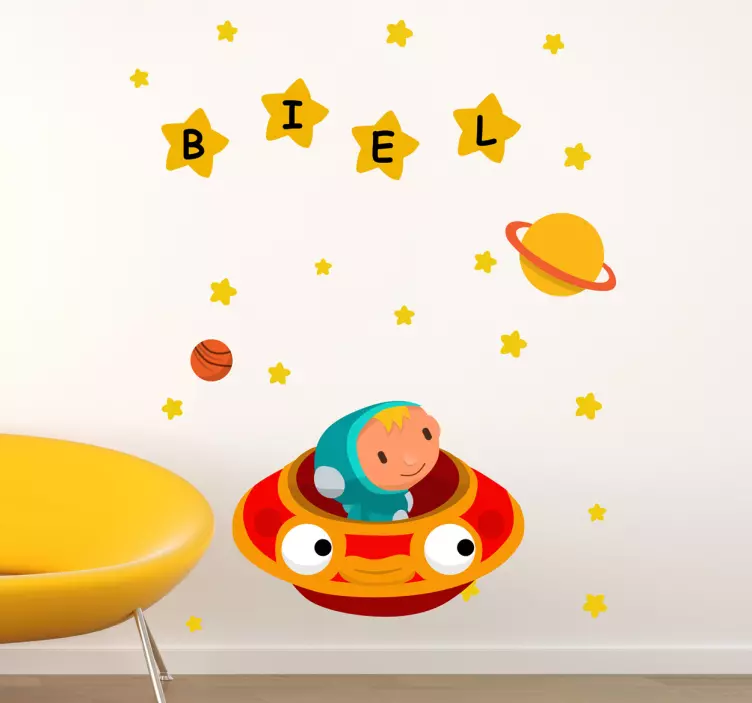 Sticker enfant espace personnalisable - TenStickers