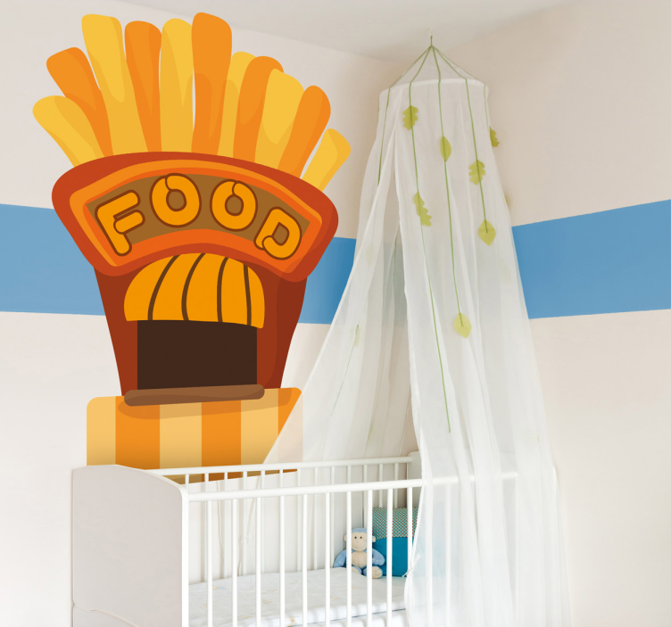Sticker enfant fast food - TenStickers