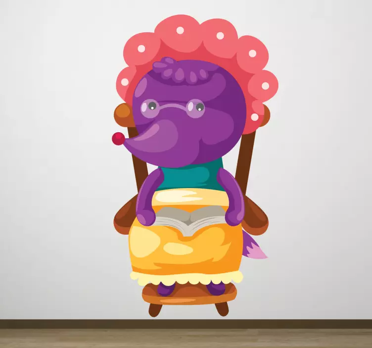 Sticker enfant loup déguisé - TenStickers