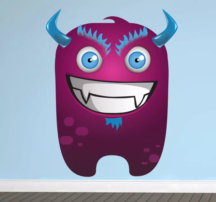 Sticker enfant monstre malveillant - TenStickers