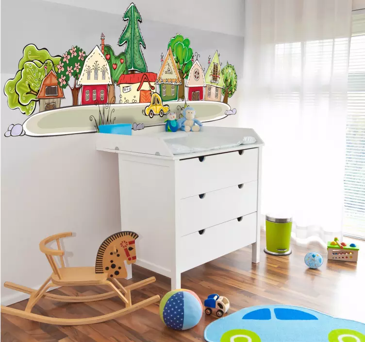 Sticker enfant village - TenStickers