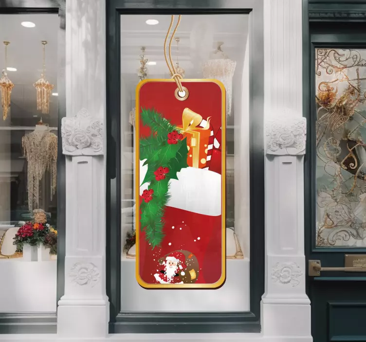 Sticker étiquette cadeaux de Noël - TenStickers