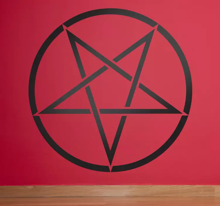 Sticker étoile satanique - TenStickers