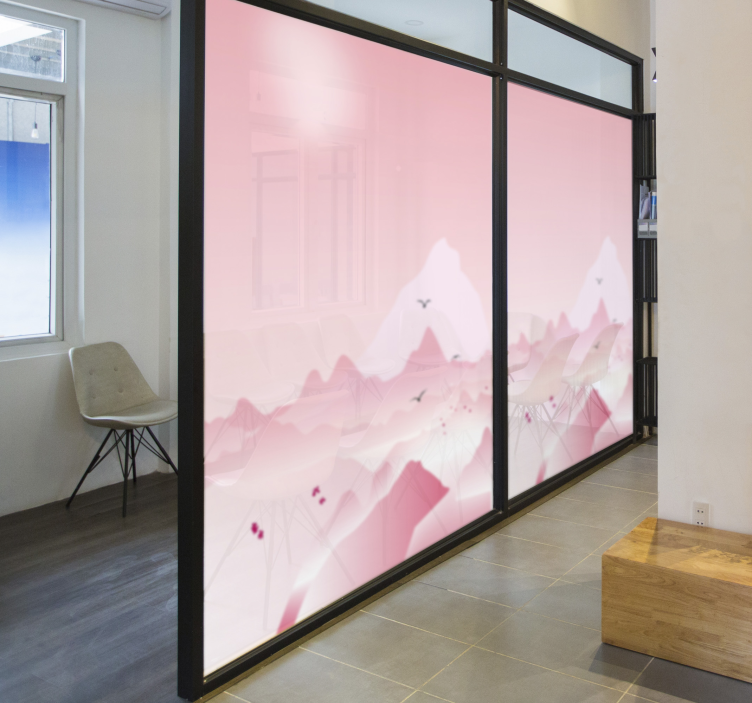 Sticker fenêtre autocollant de bureau givré - TenStickers