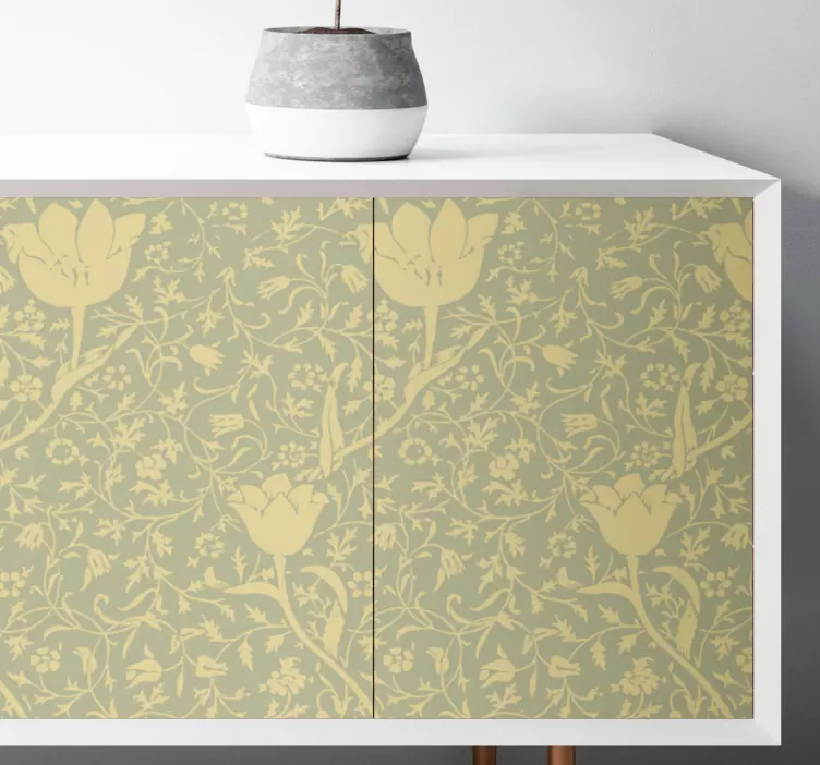 Sticker fleur motif floral élégant - TenStickers