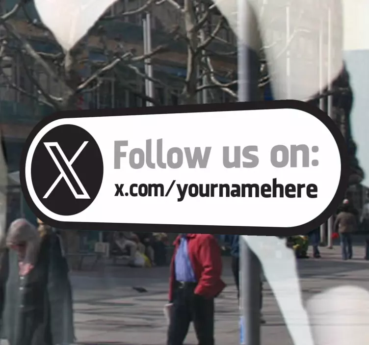 Sticker follow us Twitter - TenStickers